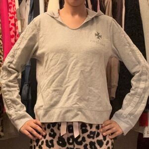 youth size large grey hoodie